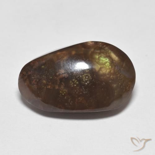 8.48ct Natural Multicolor Ágata de fuego, Elegante, Opaco