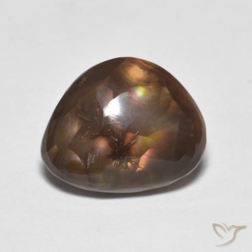 4.74ct Natural Multicolor Ágata de fuego, Elegante, Opaco
