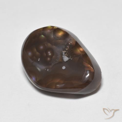 Ágata de fuego Multicolor natural de 9.24 ct, Elegante, Opaco