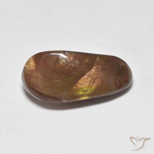 4.61ct Natural Multicolor Ágata de fuego, Elegante, Opaco