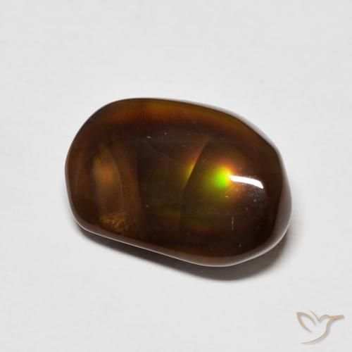 Ágata de fuego Multicolor natural de 4.87 ct, Elegante, Translúcido