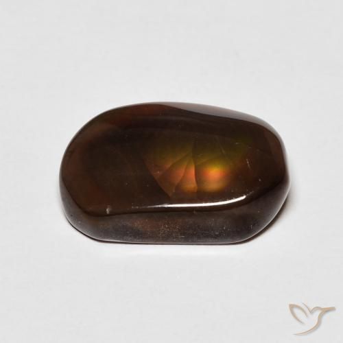Ágata de fuego Multicolor natural de 4.87 ct, Elegante, Translúcido