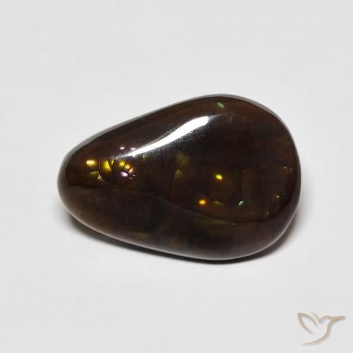 4.81ct Natural Multicolor Ágata de fuego, Elegante, Opaco