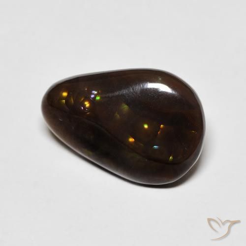Ágata de fuego Multicolor natural de 4.81 ct, Elegante, Opaco