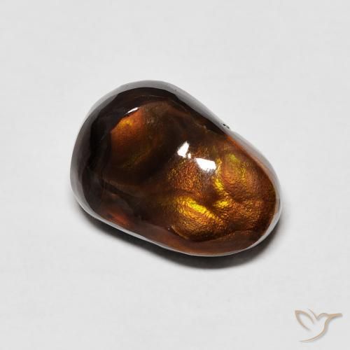 Ágata de fuego Multicolor natural de 5.12 ct, Elegante, Opaco