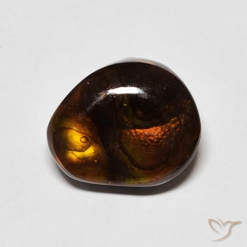 5.21ct Natural Multicolor Ágata de fuego, Elegante, Opaco