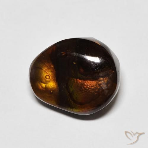 Ágata de fuego Multicolor natural de 5.21 ct, Elegante, Opaco