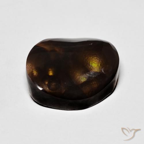 Ágata de fuego Multicolor natural de 10.38 ct, Elegante, Opaco