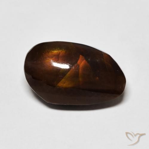 6.99ct Natural Multicolor Ágata de fuego, Elegante, Opaco