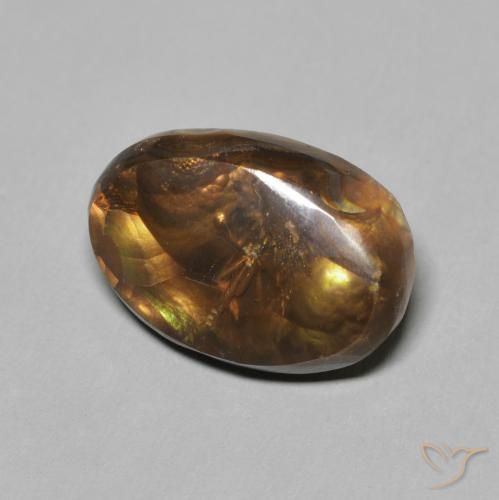 Ágata de fuego Multicolor natural de 5.05 ct, Ovalada, Opaco