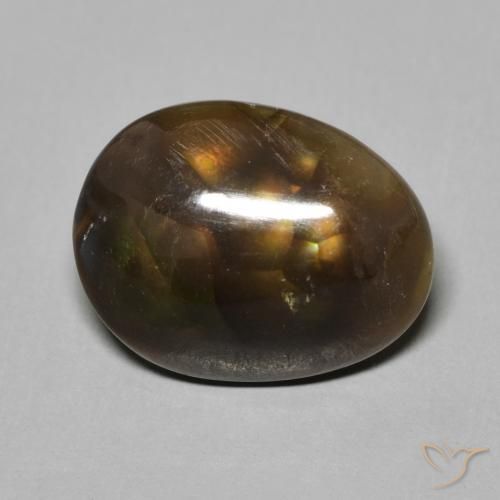 4.84ct Natural Multicolor Ágata de fuego, Elegante, Opaco