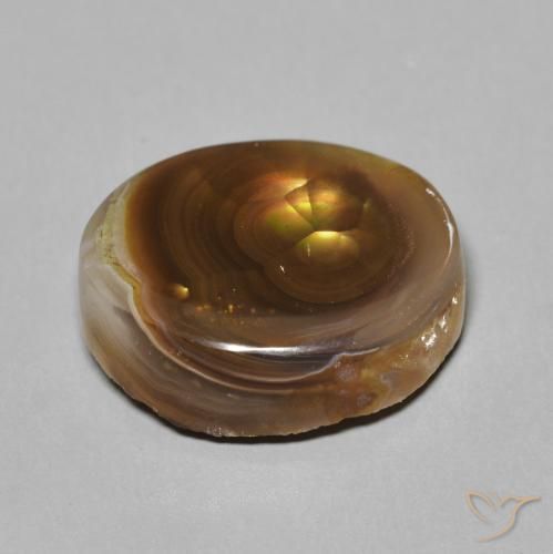 Ágata de fuego Multicolor natural de 7.20 ct, Elegante, Opaco