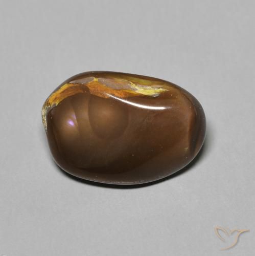 2.69ct Natural Multicolor Ágata de fuego, Elegante, Opaco