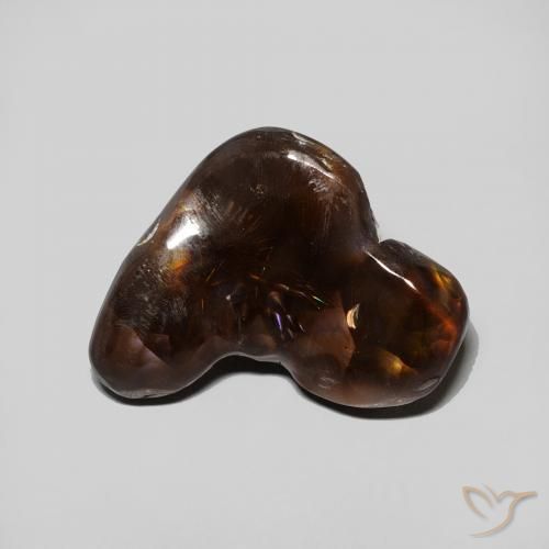 5.35ct Natural Multicolor Ágata de fuego, Elegante, Opaco