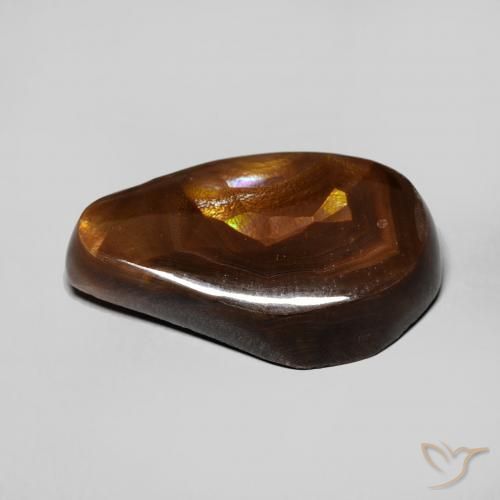 Ágata de fuego Multicolor natural de 8.05 ct, Elegante, Opaco
