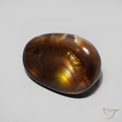 Ágata de fuego Multicolor natural de 4.57 ct, Elegante, Opaco