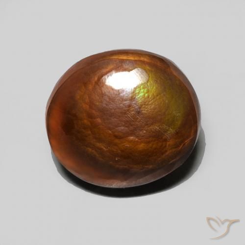 5.06ct Natural Multicolor Ágata de fuego, Ovalada, Opaco