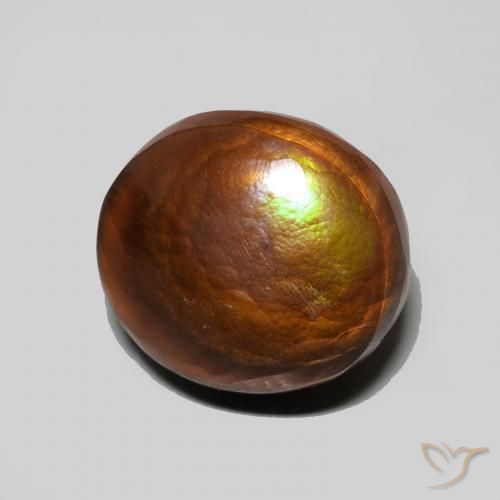 Ágata de fuego Multicolor natural de 5.06 ct, Ovalada, Opaco