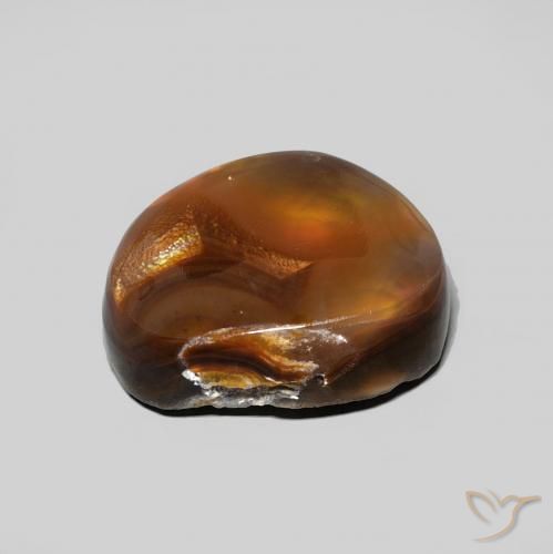 Ágata de fuego Multicolor natural de 5.28 ct, Elegante, Opaco