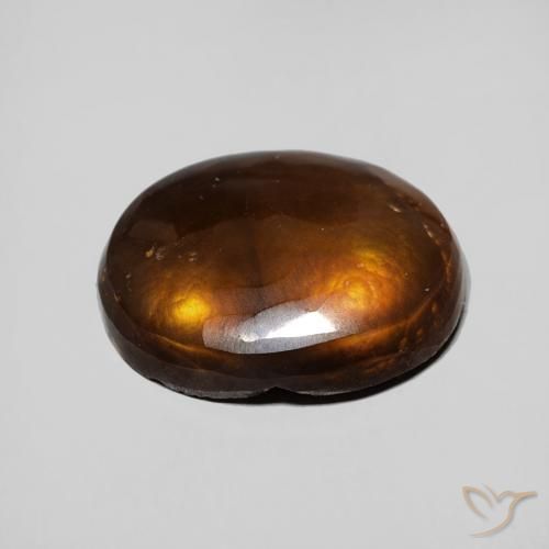 Ágata de fuego Multicolor natural de 4.60 ct, Ovalada, Opaco