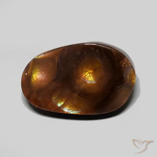 6.54ct Natural Multicolor Ágata de fuego, Elegante, Opaco