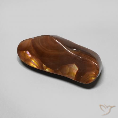 Ágata de fuego Multicolor natural de 8.06 ct, Elegante, Opaco