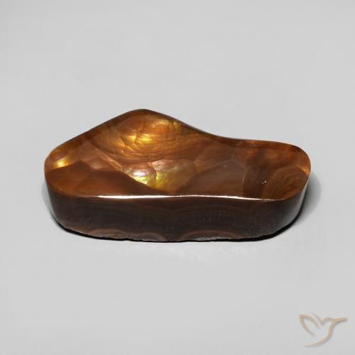 Ágata de fuego Multicolor natural de 8.06 ct, Elegante, Opaco