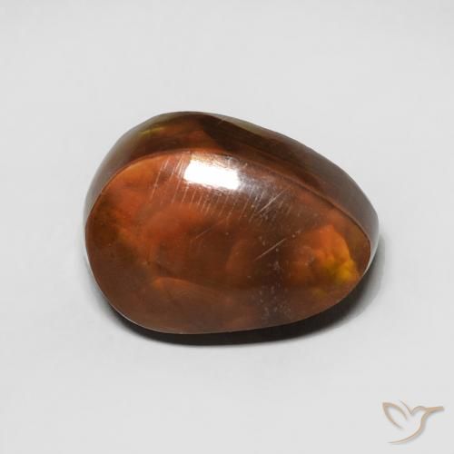 4.32ct Natural Multicolor Ágata de fuego, Elegante, Opaco