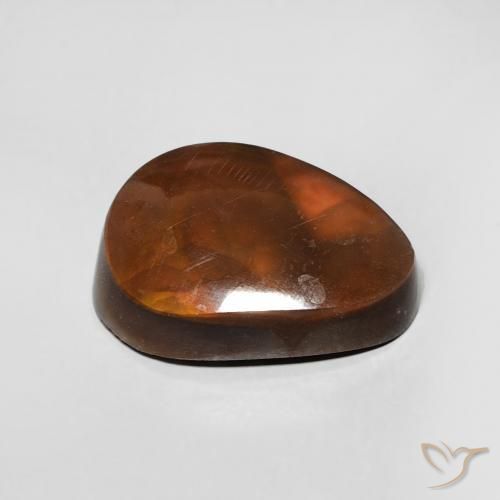 Ágata de fuego Multicolor natural de 4.32 ct, Elegante, Opaco