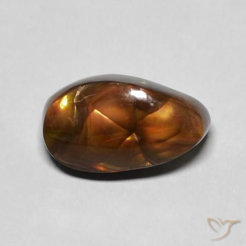 4.45ct Natural Multicolor Ágata de fuego, Elegante, Opaco
