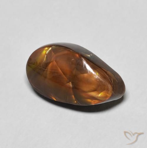 Ágata de fuego Multicolor natural de 4.45 ct, Elegante, Opaco