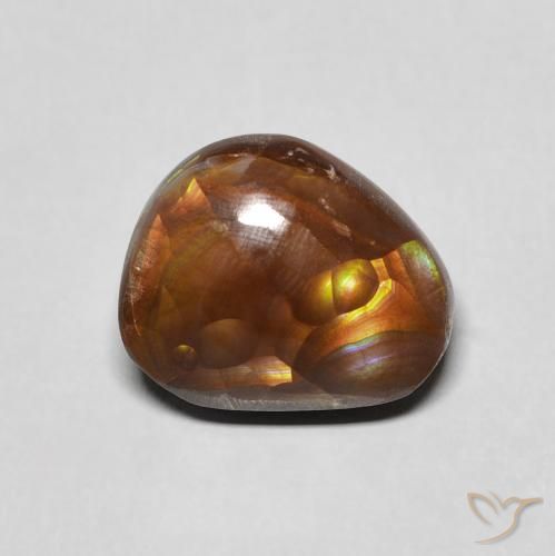 4.91ct Natural Multicolor Ágata de fuego, Elegante, Opaco