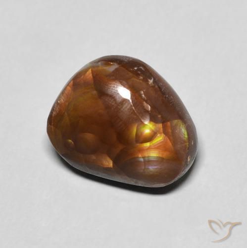 Ágata de fuego Multicolor natural de 4.91 ct, Elegante, Opaco