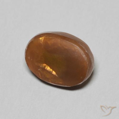 Ágata de fuego Multicolor natural de 2.59 ct, Ovalada, Opaco