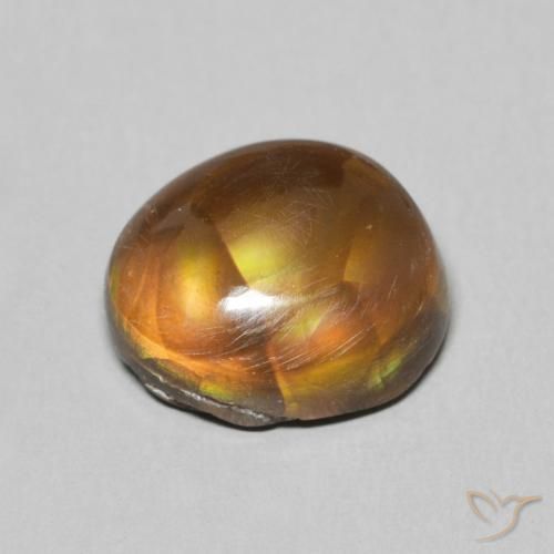 Ágata de fuego Multicolor natural de 4.08 ct, Elegante, Opaco