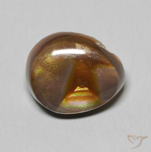 6.13ct Natural Multicolor Ágata de fuego, Elegante, Opaco