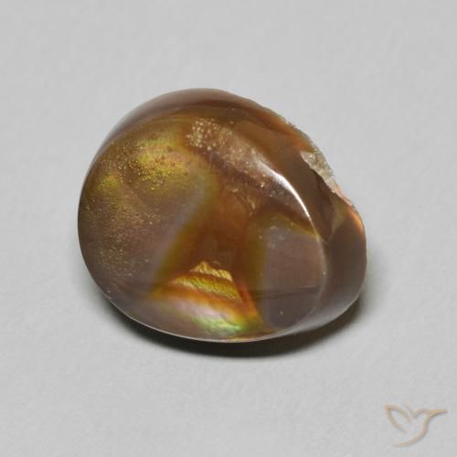 Ágata de fuego Multicolor natural de 6.13 ct, Elegante, Opaco