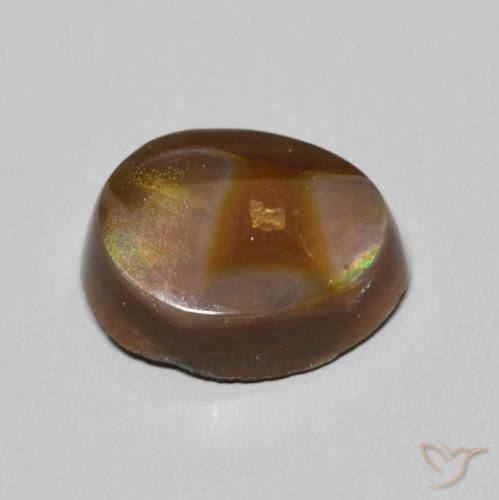 Ágata de fuego Multicolor natural de 6.13 ct, Elegante, Opaco