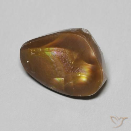 Ágata de fuego Multicolor natural de 6.05 ct, Elegante, Opaco