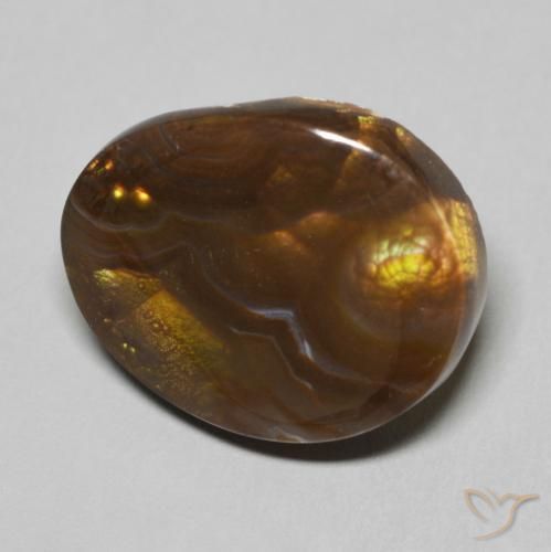 Ágata de fuego Multicolor natural de 9.70 ct, Elegante, Opaco