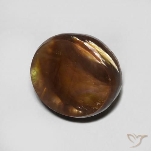 Ágata de fuego Multicolor natural de 5.73 ct, Ovalada, Opaco
