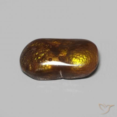 Ágata de fuego Multicolor natural de 3.15 ct, Elegante, Opaco