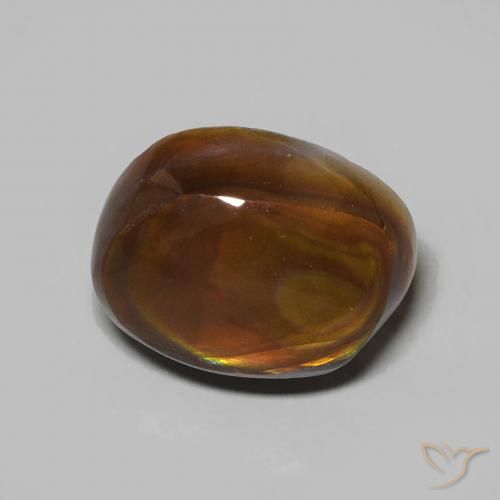 4.80ct Natural Multicolor Ágata de fuego, Elegante, Opaco