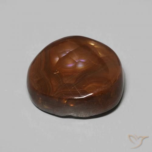 Ágata de fuego Multicolor natural de 7.26 ct, Elegante, Opaco