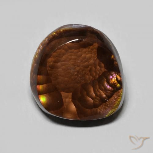 6.14ct Natural Multicolor Ágata de fuego, Elegante, Opaco