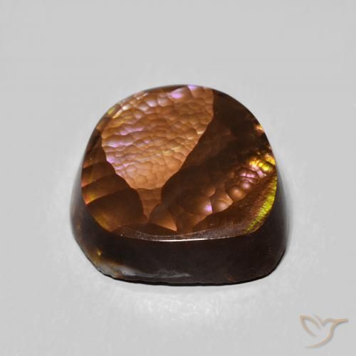Ágata de fuego Multicolor natural de 6.14 ct, Elegante, Opaco