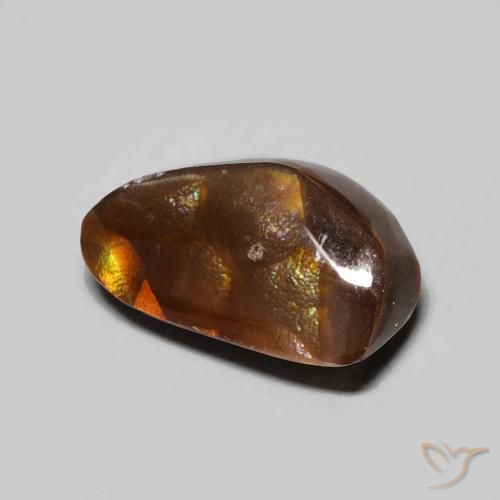Ágata de fuego Multicolor natural de 3.62 ct, Elegante, Opaco