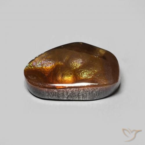 Ágata de fuego Multicolor natural de 3.62 ct, Elegante, Opaco