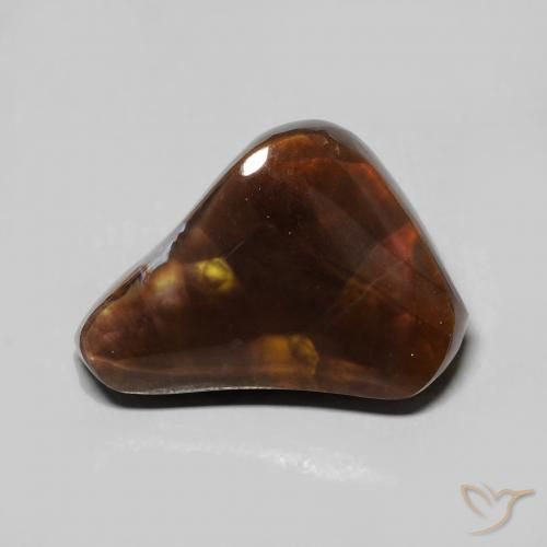 7.00ct Natural Multicolor Ágata de fuego, Elegante, Opaco