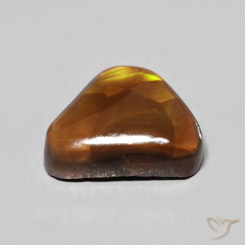 Ágata de fuego Multicolor natural de 4.17 ct, Trillón, Opaco